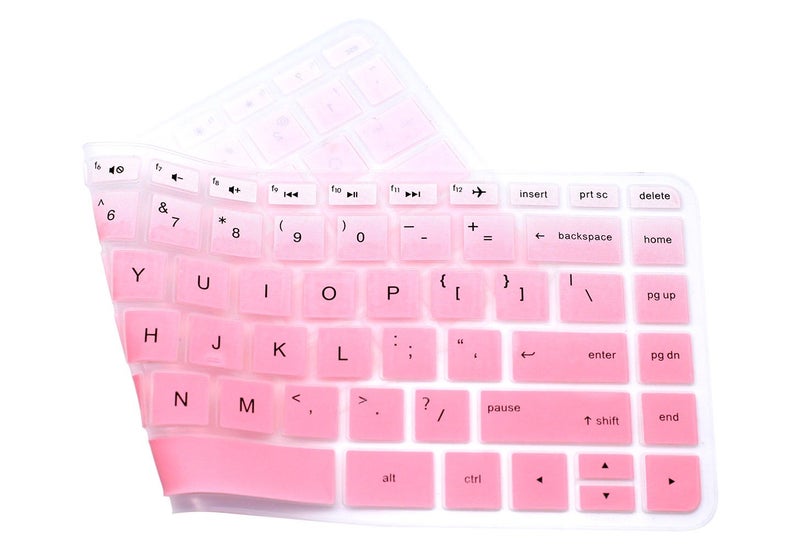 UHamn Keyboard Cover Compatible for HP 14-ab 14-ac 14-ad 14-an Series, 14-ab010 / ab166us 14-ac159nr 14-al062nr 14-an010nr / an013nr / an080nr, 14" HP Stream 14-ax010nr, HP Envy 14-j0 Series (Pink Ombre - Image 2